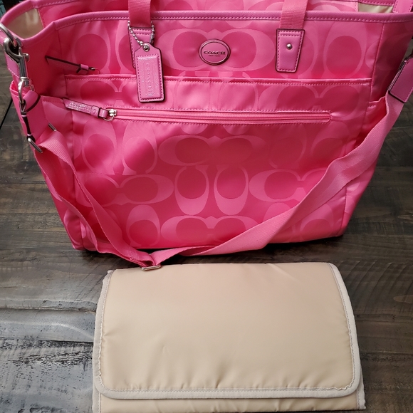 COACH Hot Pink Diaper Bag - Picture 2 of 11